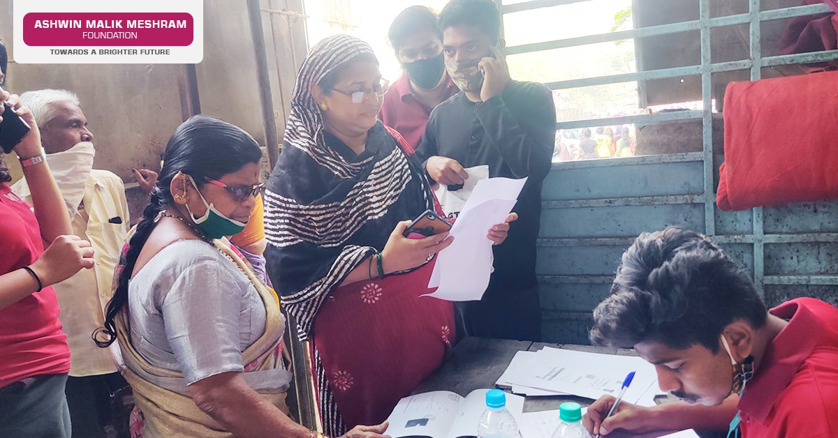 A drive conducted at Nehru Nagar, Kurla by AMM Foundation, in association with Rashmi Indulkar.