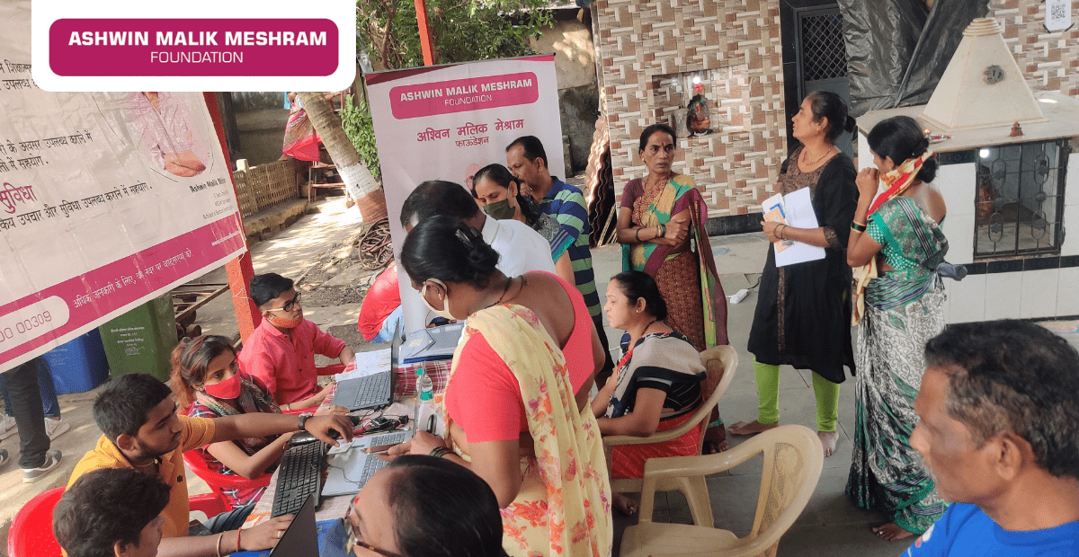 AMM Foundation conducted an E-Shram Drive at Sable Nagar, Kurla.
