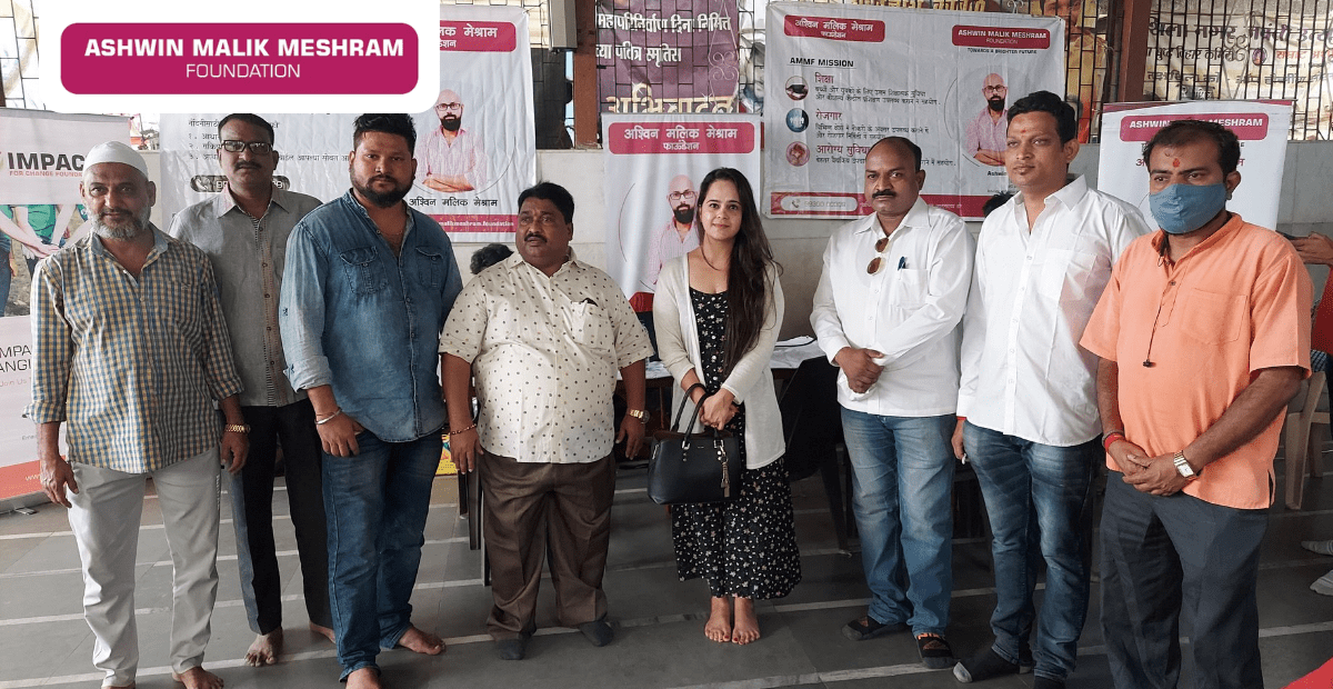 A drive conducted at Takshashila Nagar, Kurla by AMM Foundation, in association with Shrikant Bhise