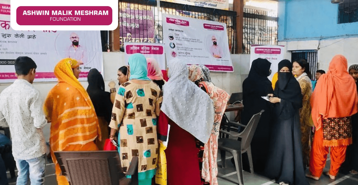 A drive conducted at Takshashila Nagar, Kurla by AMM Foundation, in association with Shrikant Bhise