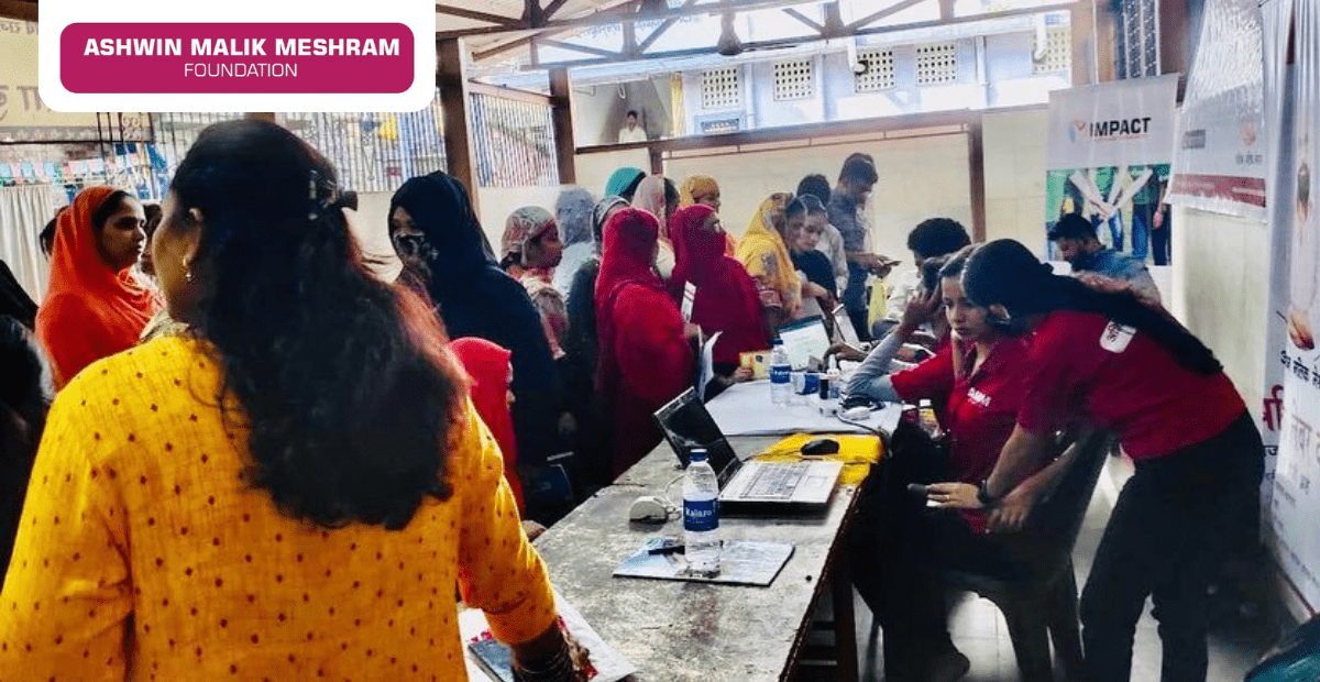 A drive conducted at Takshashila Nagar, Kurla by AMM Foundation, in association with Shrikant Bhise