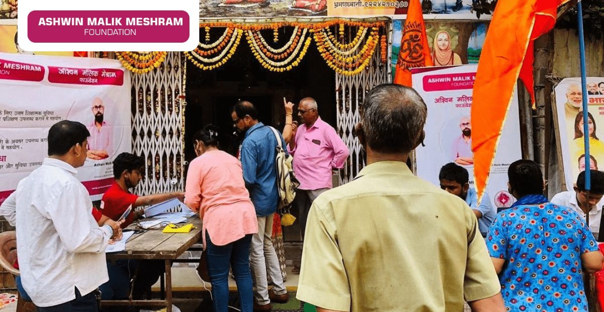AMM Foundation conducted an E-Shram Drive at Nehru Nagar, Kurla.