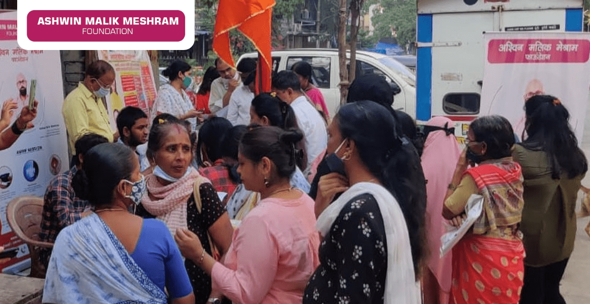 AMM Foundation conducted an E-Shram Drive at Nehru Nagar, Kurla.