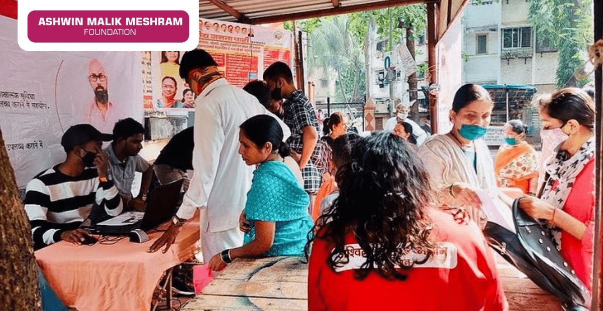 AMM Foundation conducted an E-Shram Drive at Kaamgar Nagar,Kurla.