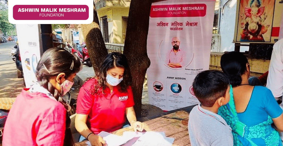 AMM Foundation conducted an E-Shram Drive at Kaamgar Nagar,Kurla.