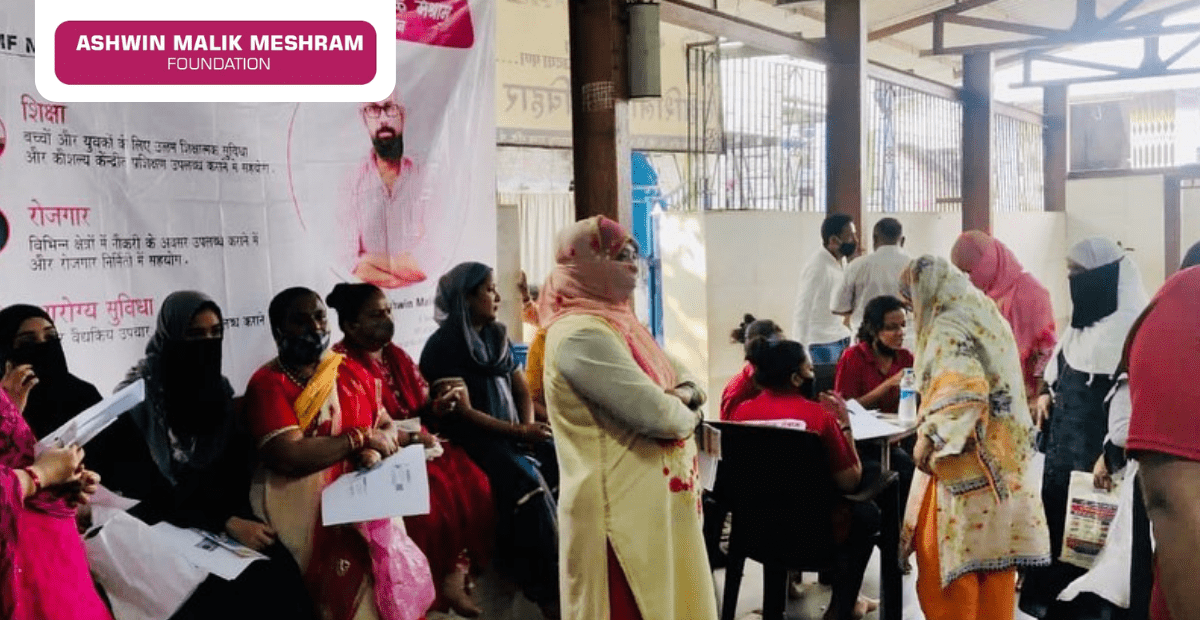 Jan Dhan Yojna Drive Organised by AMM Foundation for women in Takshashila Nagar, Kurla