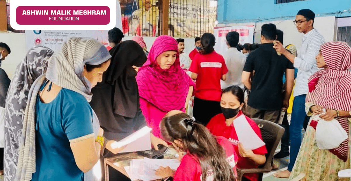 Jan Dhan Yojna Drive Organised by AMM Foundation for women in Takshashila Nagar, Kurla