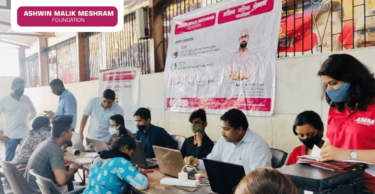 Jan Dhan Yojna Drive Organised by AMM Foundation for women in Takshashila Nagar, Kurla