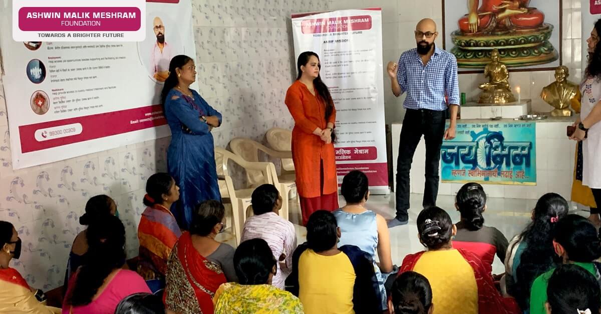 Ashwin Malik Meshram, Sanitary Pad Donation Drive