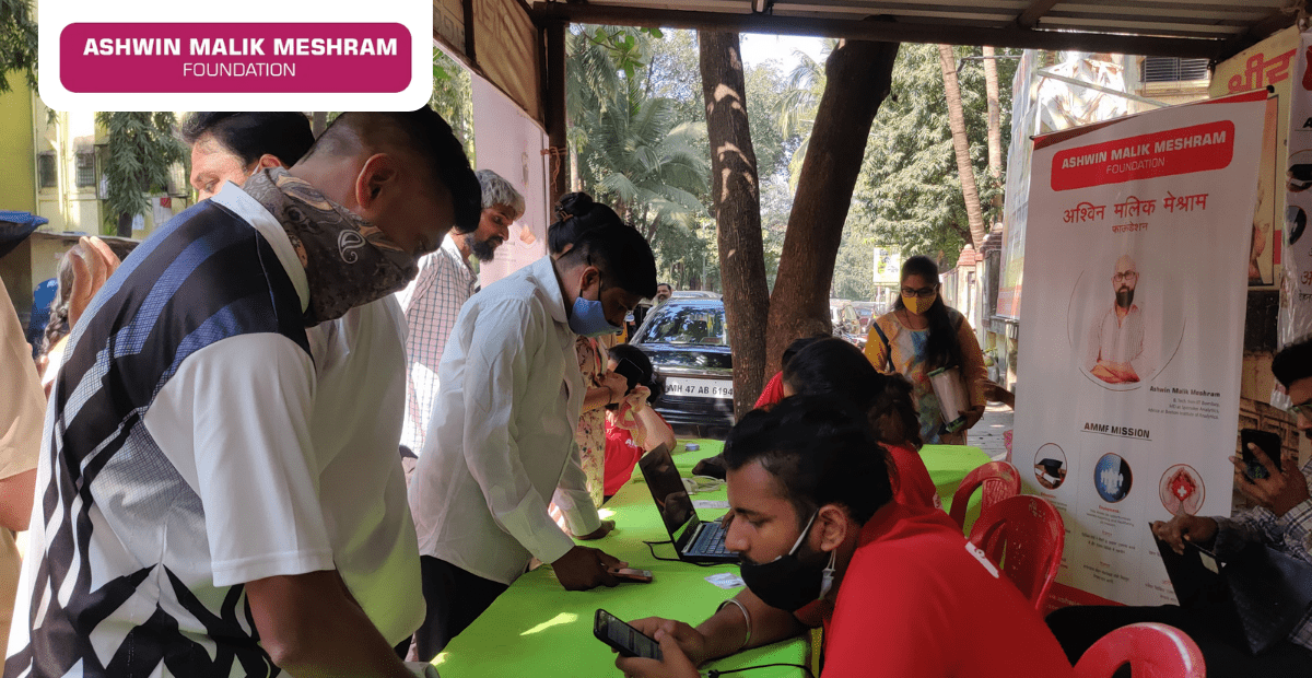 AMM Foundation organised an E-Shram Yojana camp at Kamgar Nagar, Kurla.