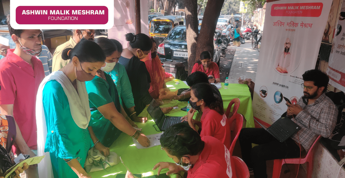 AMM Foundation organised an E-Shram Yojana camp at Kamgar Nagar, Kurla.