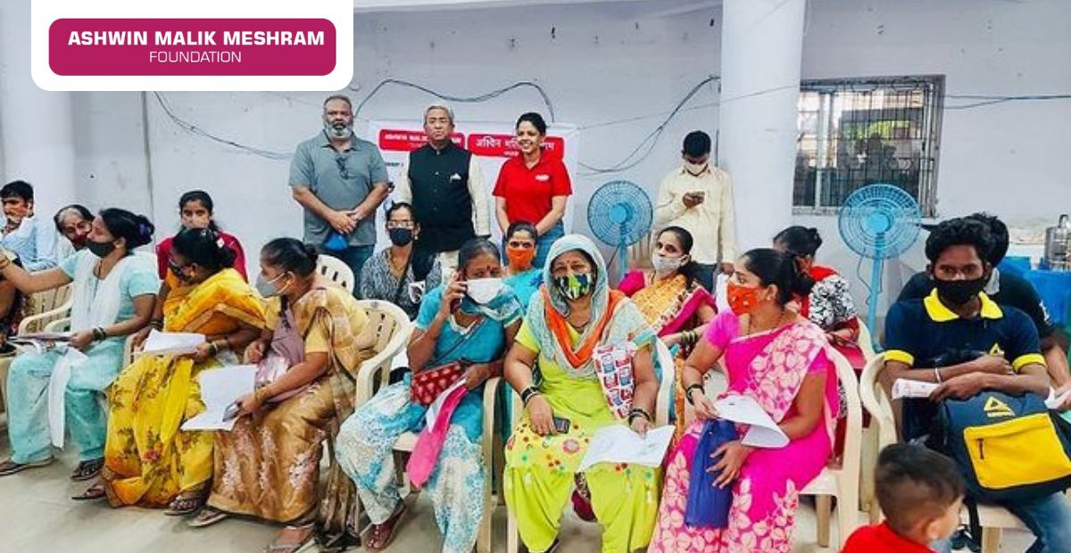 Ashwin Malik Meshram Foundation in association with BJP NGO Cell organised an E-Shram Yojana Camp at Oshiwara, Andheri West.