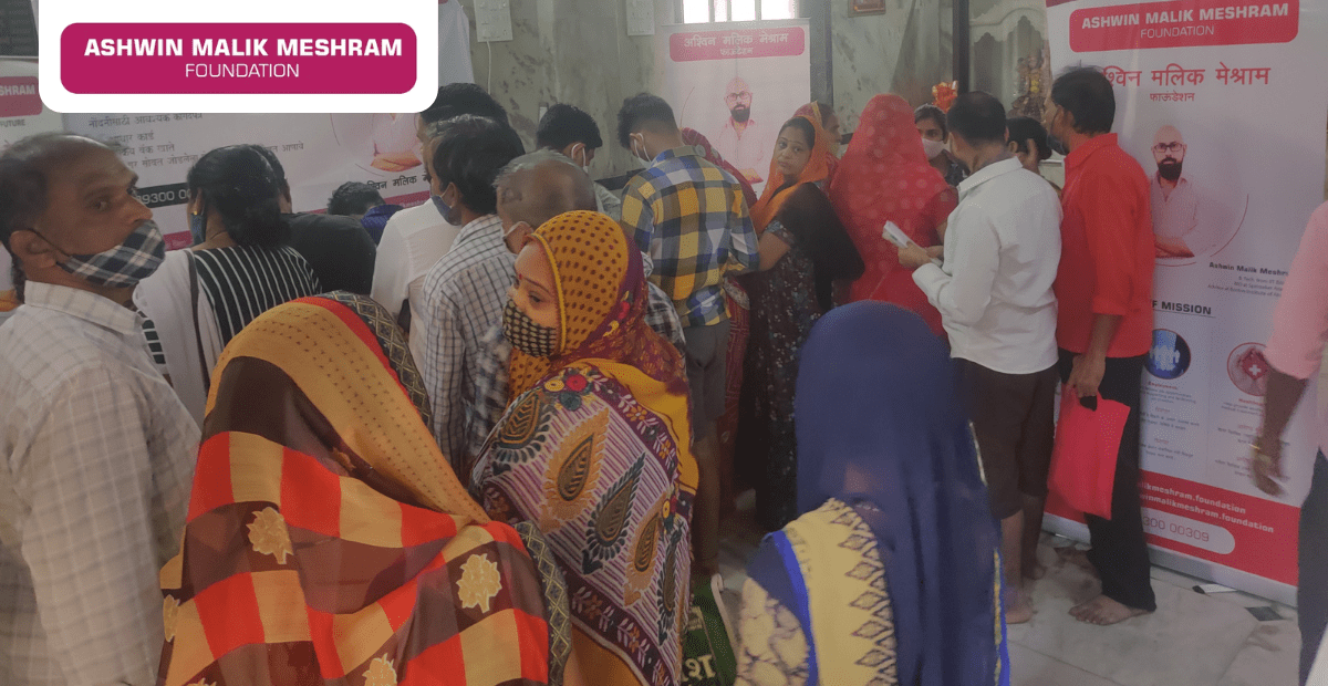More than 150 beneficiaries were registered in the Eshram Yojana camp conducted by AMM Foundation at Shitla Mata Mandir, Adrash Nagar, Kurla.
