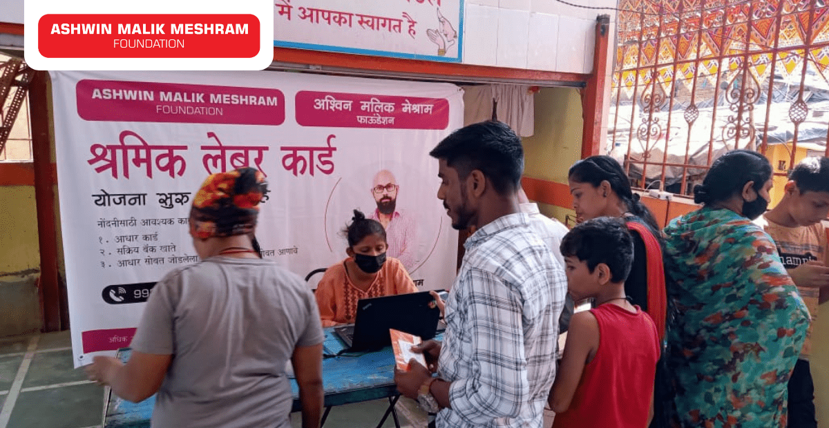 350+ beneficiaries registered in a two-day E-Shram Camp Conducted by AMM Foundation at Chembur.