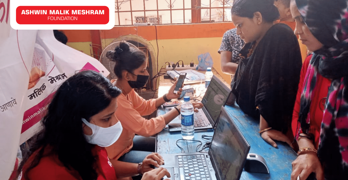 350+ beneficiaries registered in a two-day E-Shram Camp Conducted by AMM Foundation at Chembur.