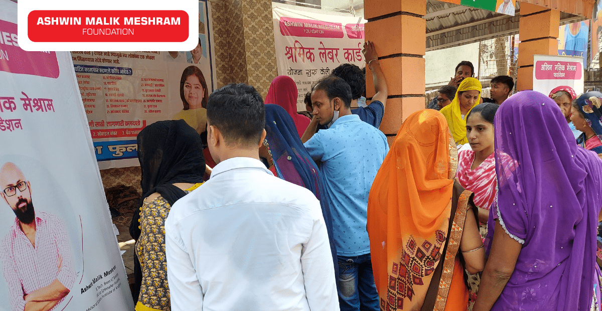 More Than 150 Beneficiaries Registered in the E-Shram Yojna Camp Conducted By AMM Foundation.