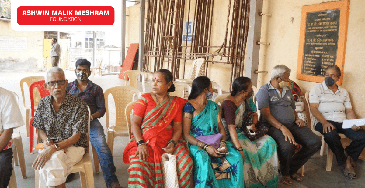 AMM Foundation in association with a Member of Parliament Gajanan Kirtikar Conducted a Ayushman Bharat Health Card Camp at Gokuldham, Goregaon (East) for more than 300+ beneficiaries.