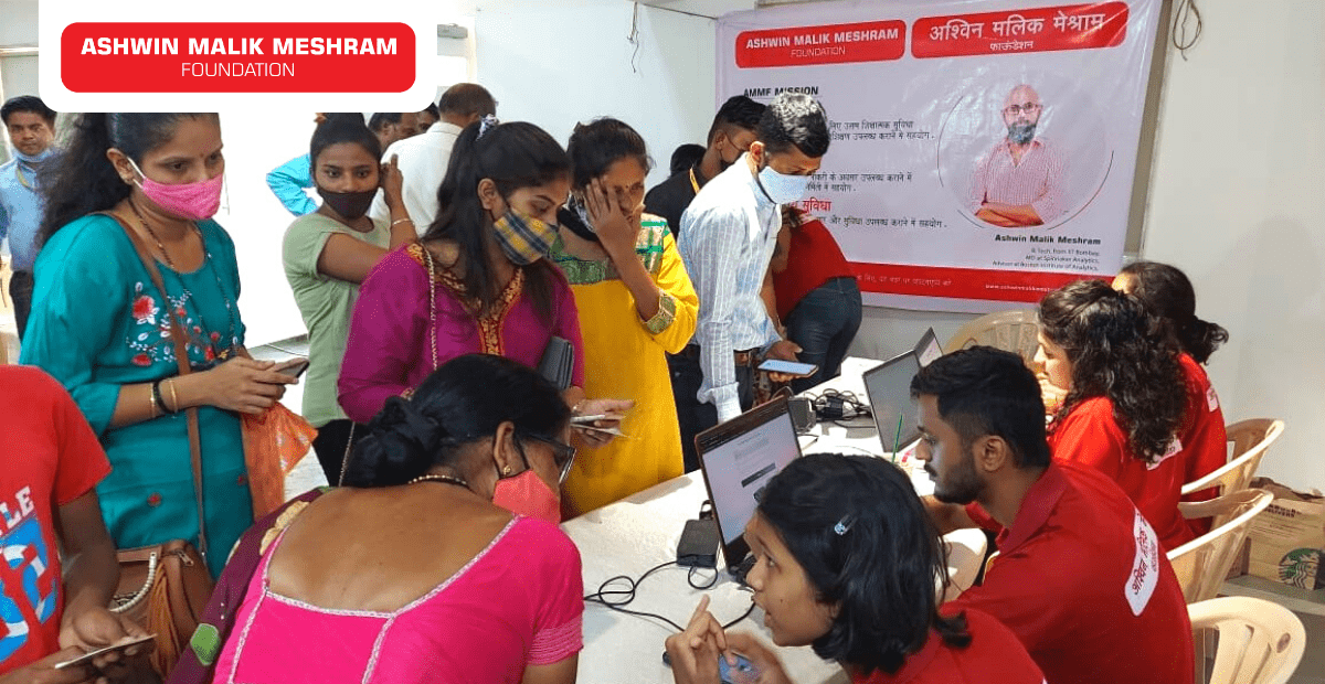 Ashwin Malik Meshram Foundation conducted a Ayushman Bharat Health Card Camp at Oshiwara, Andheri (West).