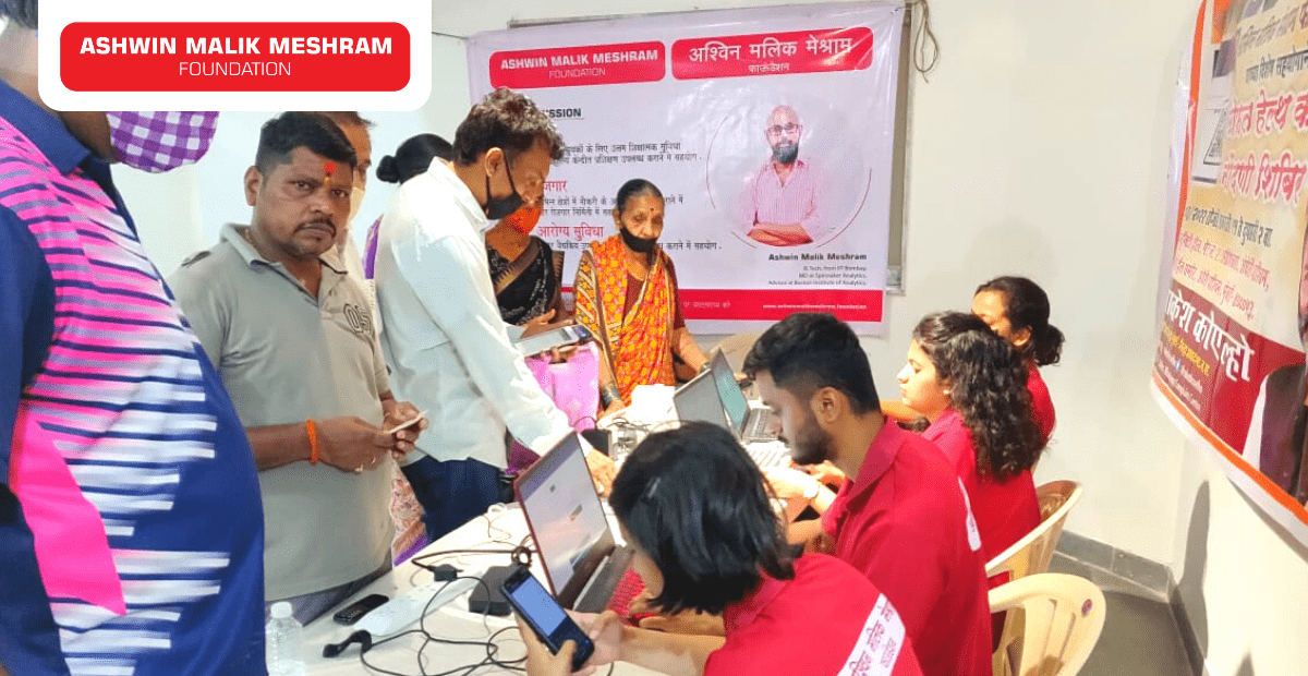 Ashwin Malik Meshram Foundation conducted a Ayushman Bharat Health Card Camp at Oshiwara, Andheri (West).
