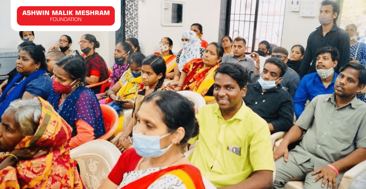 500+ Festival Happiness Kits distributed by AMM Foundation in association with Hemang Jangla for underprivileged People in Chunabhatti.