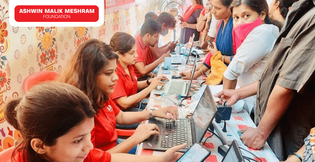 AMM Foundation in association with a MLA Mihir Kotecha and Corporator Samita Kamble Organised an Ayushman Bharat Health Card Camp at Mulund for more than 500+ beneficiaries.