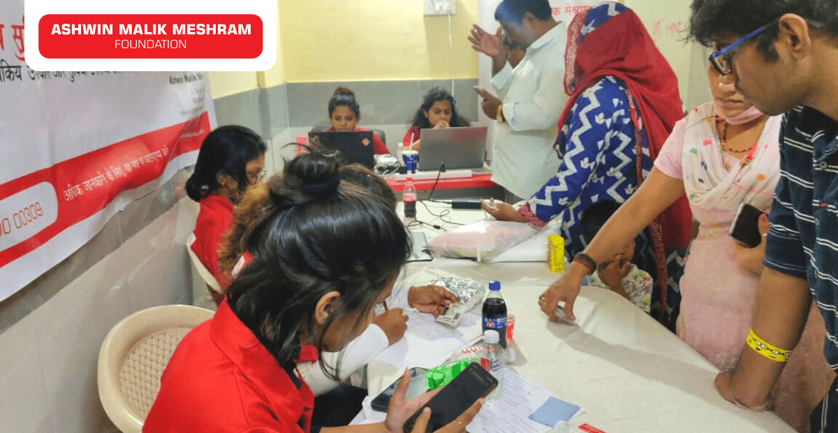 150+ Beneficiaries were registered in the Ayushman Bharat Health Card camp conducted by AMM Foundation in association with Hemang Jangla and Capt. Rakesh Coelho at Jogeshwari