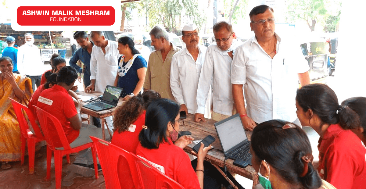 Ashwin Malik Meshram Foundation Conducted an Ayushman Bharat Health Id Camp at Kaamgar Nagar, Kurla.
