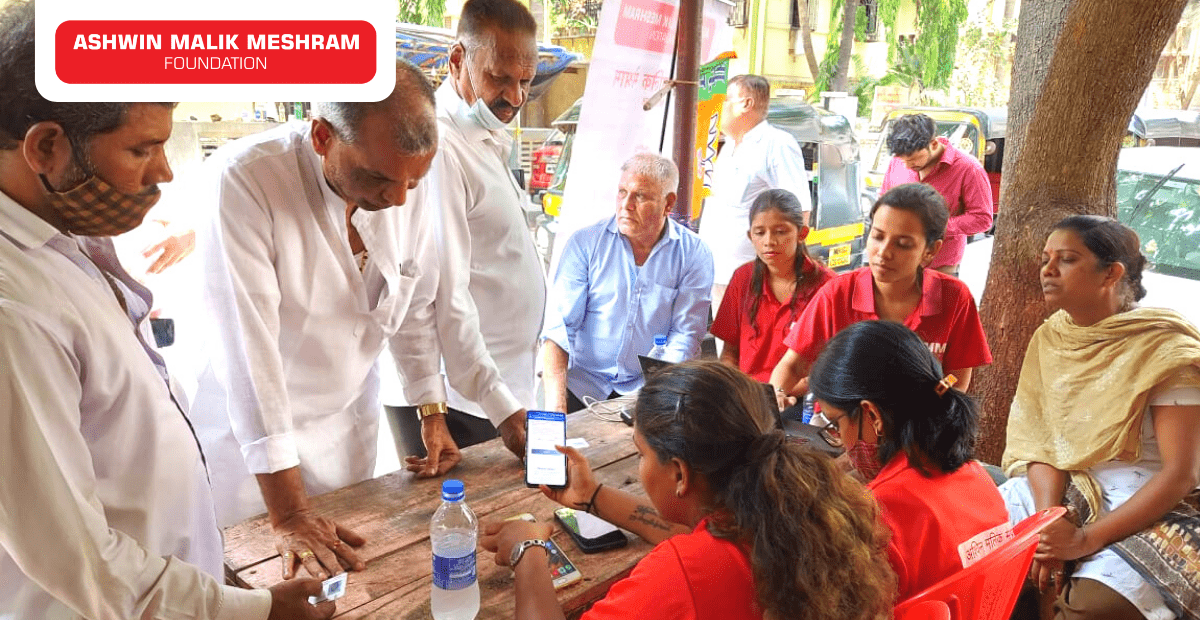 Ashwin Malik Meshram Foundation Conducted an Ayushman Bharat Health Id Camp at Kaamgar Nagar, Kurla.