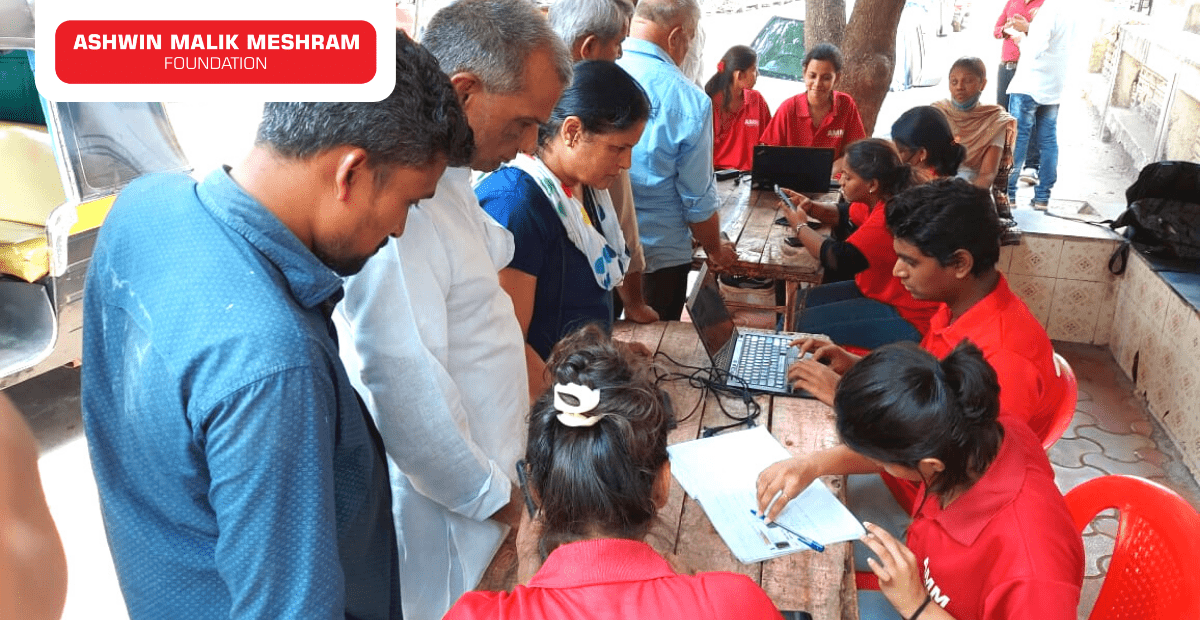 Ashwin Malik Meshram Foundation Conducted an Ayushman Bharat Health Id Camp at Kaamgar Nagar, Kurla.