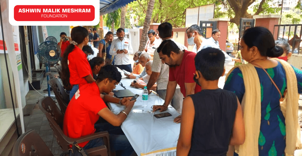 400+ beneficiaries were registered in the Ayushman Bharat Health Card Camp conducted by AMM Foundation at Tilak Nagar, Chembur.