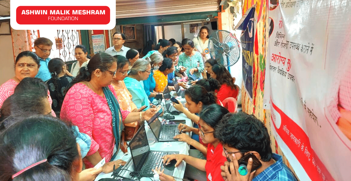 Ayushman Bharat Yojana (PMJAY) Health Card Camp Conducted by AMM Foundation at Mulund (West)