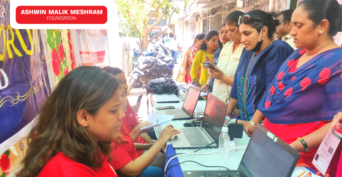 Ayushman Bharat Yojana (PMJAY) Health Card Camp Conducted by AMM Foundation at Mulund (West)