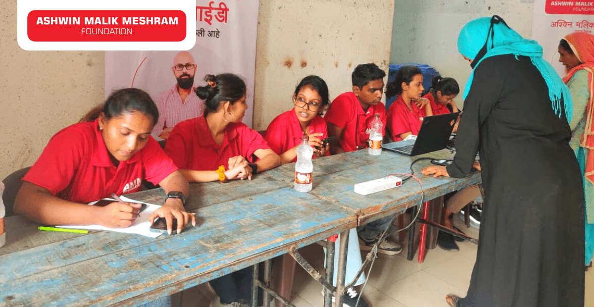 Ashwin Malik Meshram Foundation conducted an Ayushman Bharat Health Card Camp at Jagruti Nagar, Kurla East.