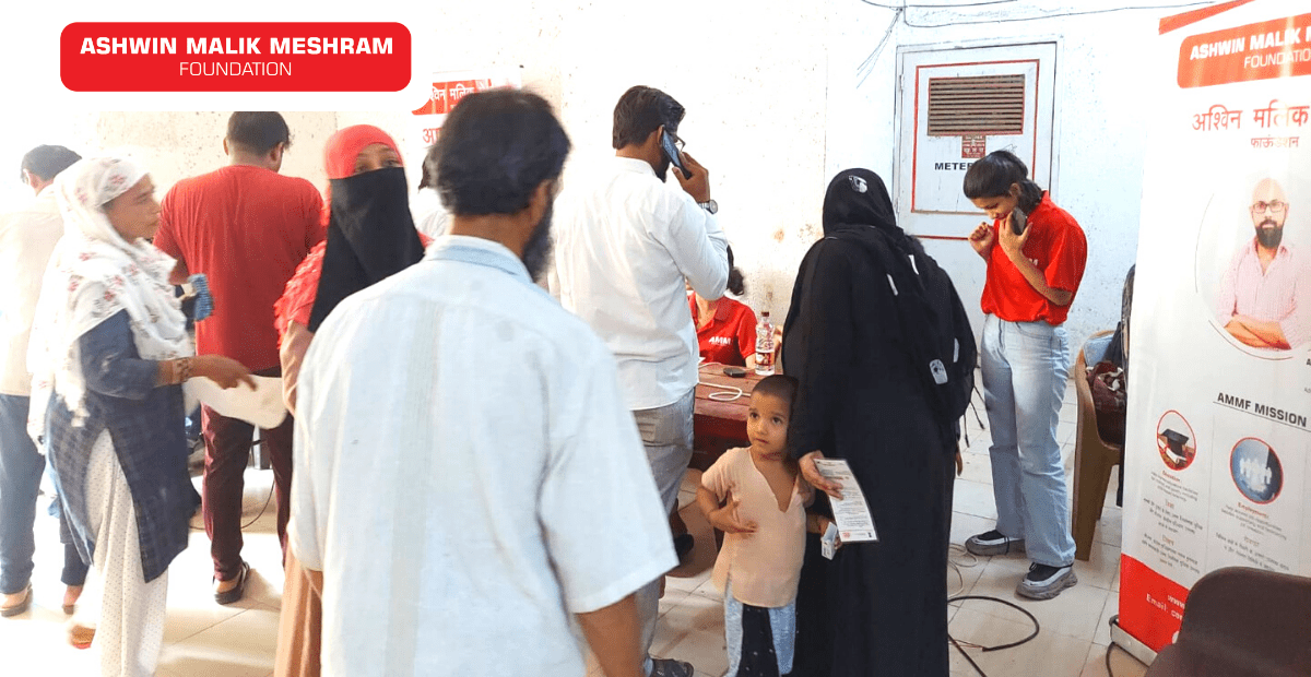 Ashwin Malik Meshram Foundation conducted an Ayushman Bharat Health Card Camp at Jagruti Nagar, Kurla East.