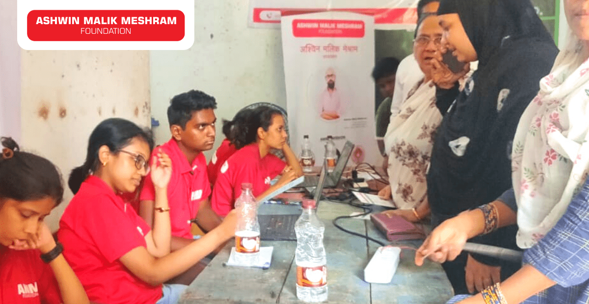 Ashwin Malik Meshram Foundation conducted an Ayushman Bharat Health Card Camp at Jagruti Nagar, Kurla East.