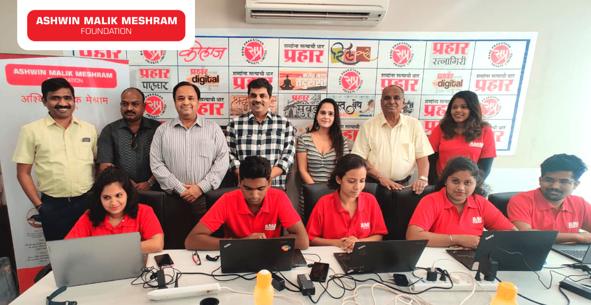At Prahaar Live's Bandra office, Ashwin Malik Meshram Foundation organised an Ayushman Bharat Health Card Camp for all journalists and staff.