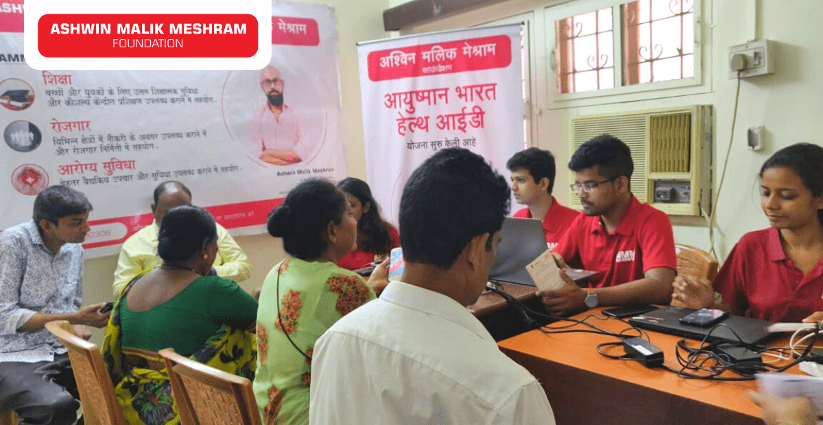 On the occasion of Buddha Purnima, AMM Foundation organised an Ayushman Bharat Health Card Camp for people of all age groups at Kalina.