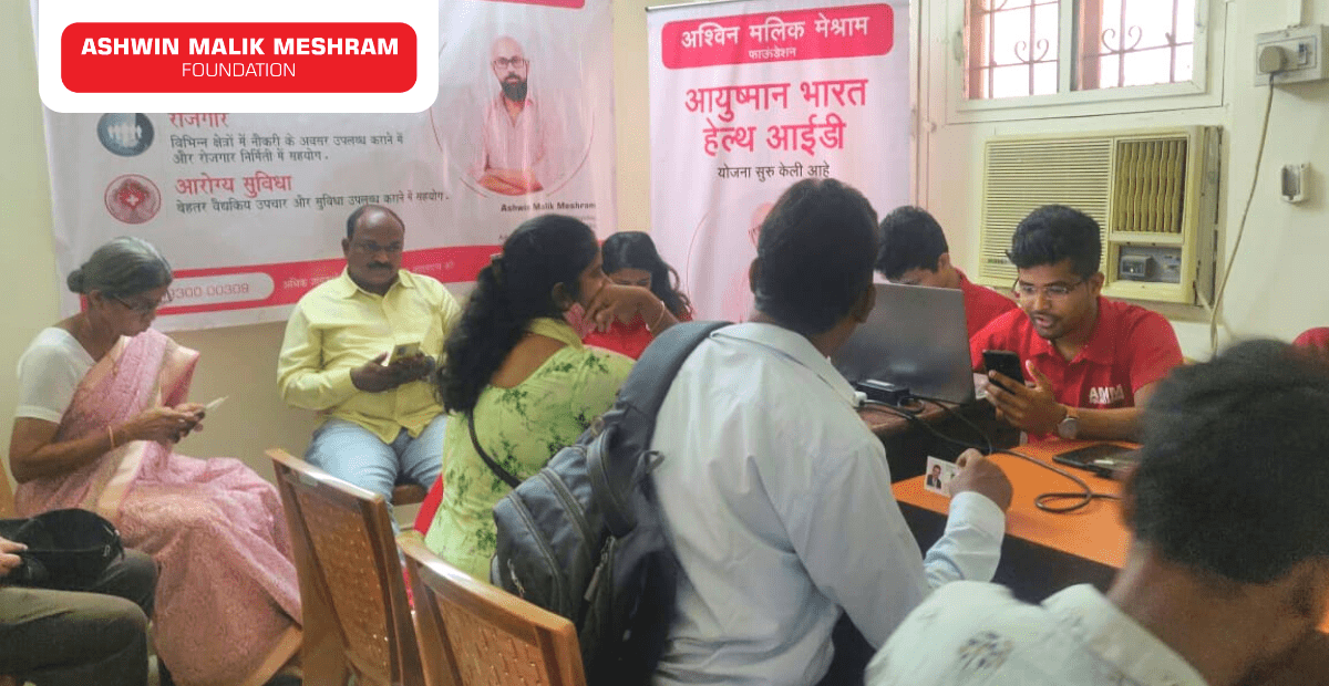 On the occasion of Buddha Purnima, AMM Foundation organised an Ayushman Bharat Health Card Camp for people of all age groups at Kalina.