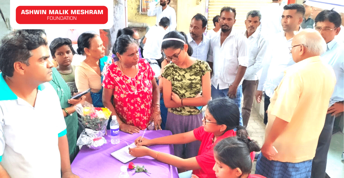 Ayushman Bharat Health Account (ABHA) Camp Organised by Ashwin Malik Meshram Foundation at Vikhroli.