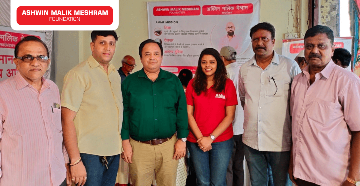 During the auspicious Ganesh Mahotsav, Ashwin Malik Meshram Foundation conducted an Ayushman Bharat Health Card Camp at Nehru Nagar Sarvajanik Sri Seva Mandal.