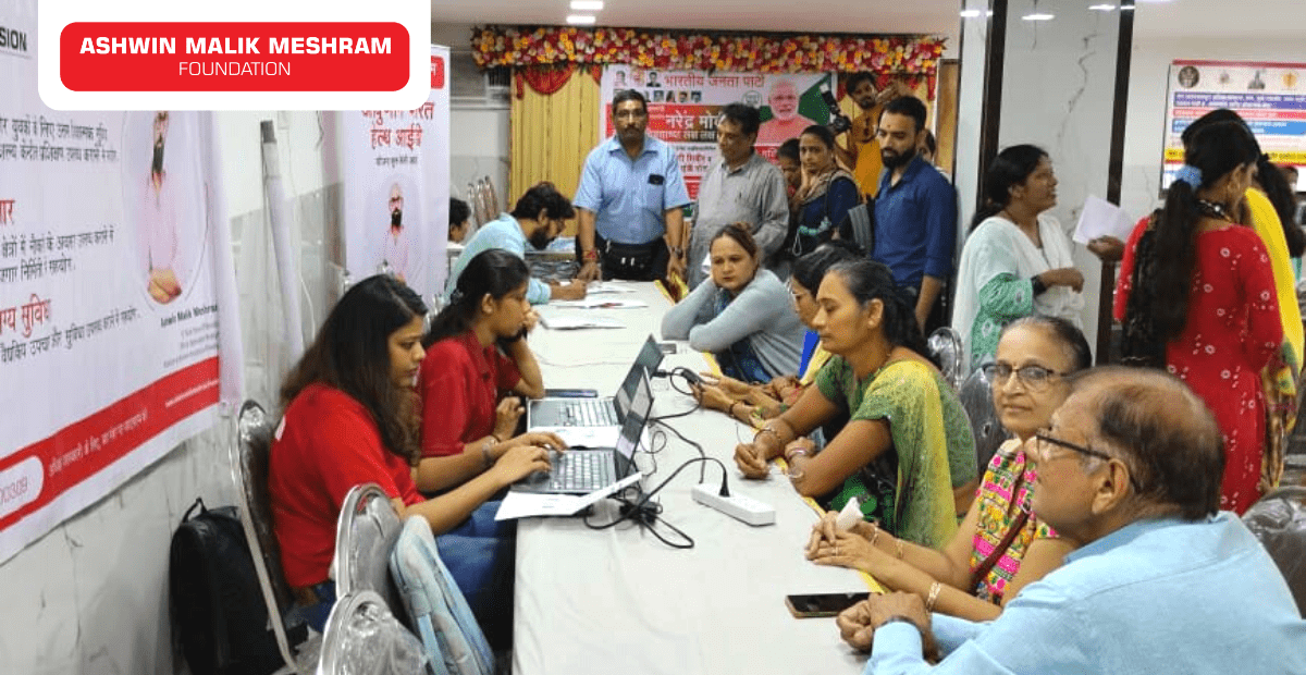 Ashwin Malik Meshram Foundation conducted a Free Health Check-up Camp along with Ayushman Bharat Health Card camp at Mulund.