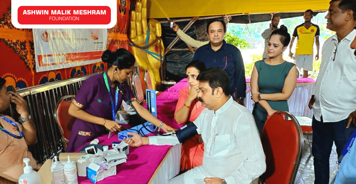 Ashwin Malik Meshram Foundation conducted a Free Health Check-up Camp along with Ayushman Bharat Health Card camp at Parel.