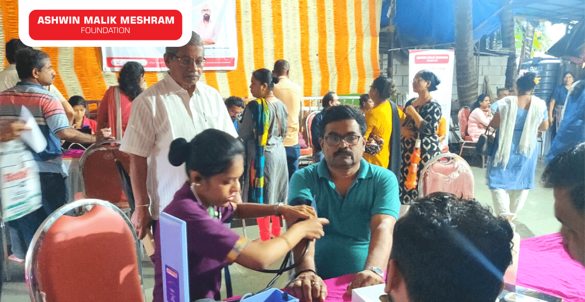 Ashwin Malik Meshram Foundation conducted a Free Health Check-up Camp along with Ayushman Bharat Health Card camp at Parel.