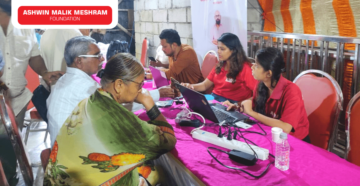 Ashwin Malik Meshram Foundation conducted a Free Health Check-up Camp along with Ayushman Bharat Health Card camp at Parel.