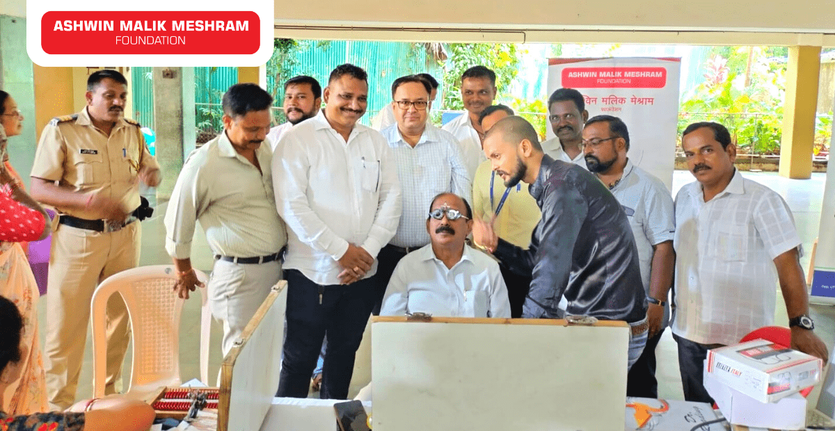 1200+ beneficiaries benefited from Free Medical Check-up Camp along with Ayushman Bharat Health ID Camp organised by Ashwin Malik Meshram Foundation in association with BJP MLA Kalidas Kolambkar.