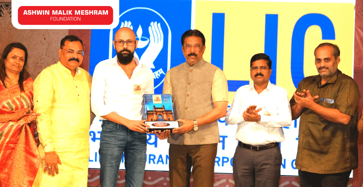 Our Chairman- Mr. Ashwin Malik Meshram awarded 'Mumbai Gaurav' award in recognition for his exemplary social work.