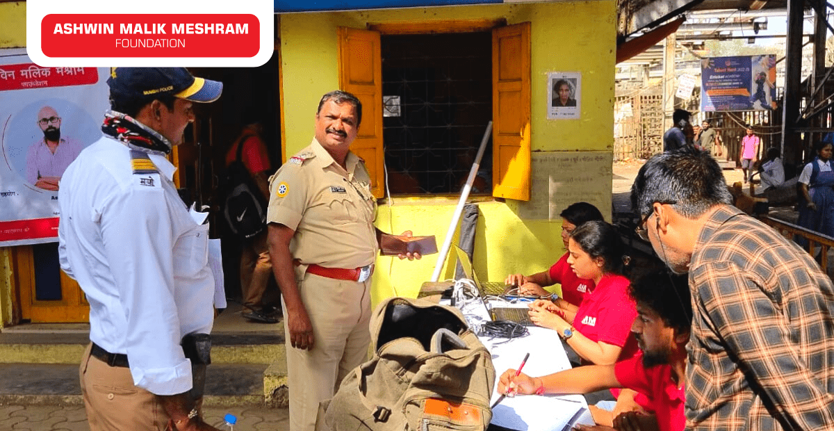 AMM Foundation conducted a Free Eye Check-Up Camp along with Health ID Card Camp for Traffic Police Officers of Mumbai Division.
