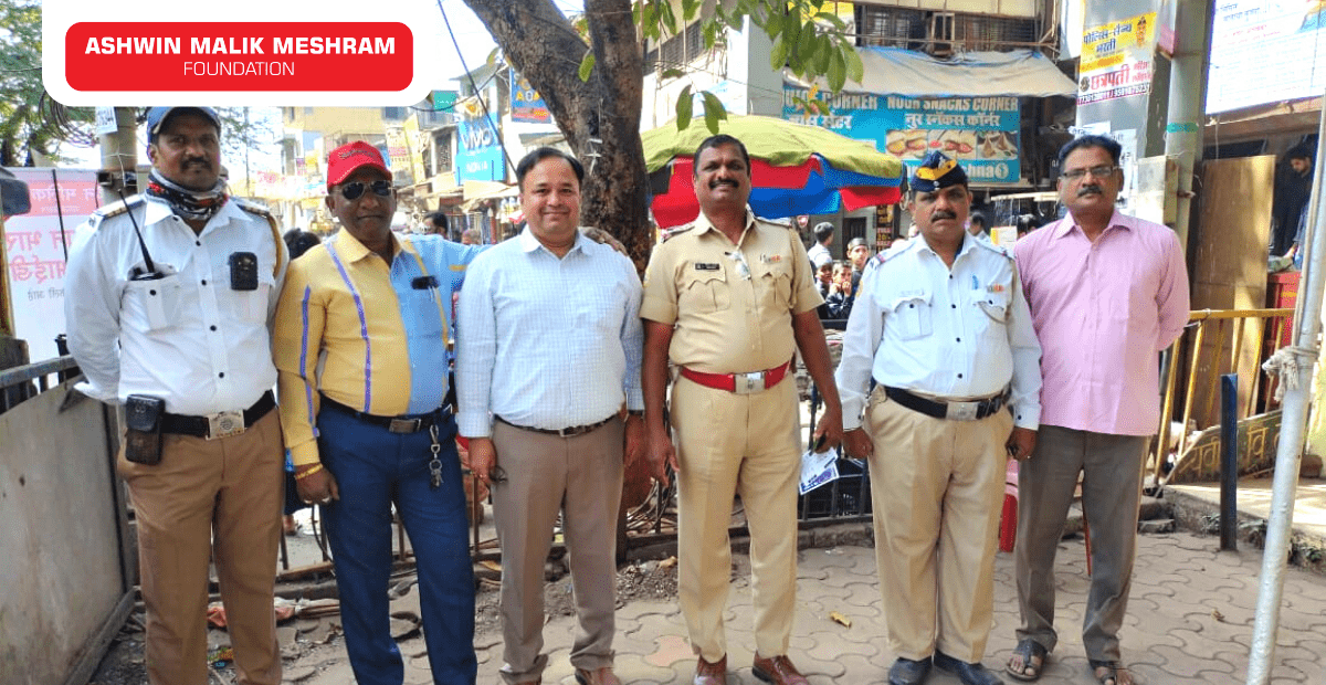 AMM Foundation conducted a Free Eye Check-Up Camp along with Health ID Card Camp for Traffic Police Officers of Mumbai Division.