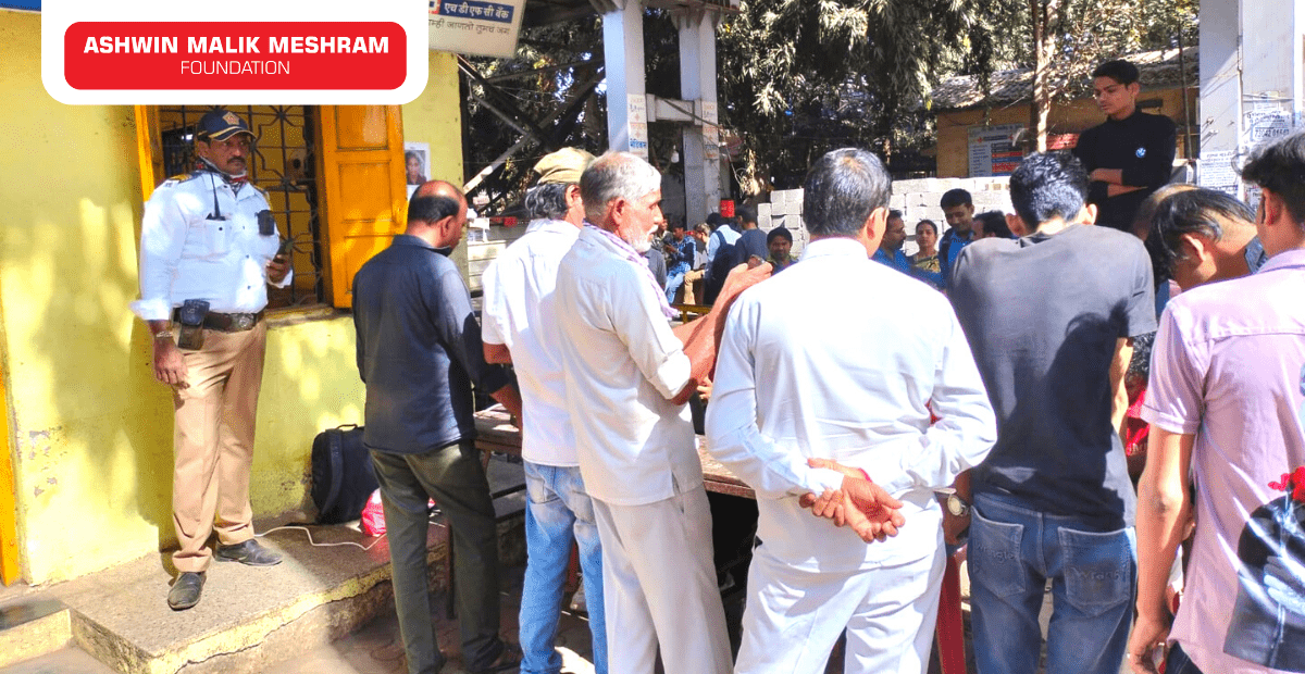 AMM Foundation conducted a Free Eye Check-Up Camp along with Health ID Card Camp for Traffic Police Officers of Mumbai Division.