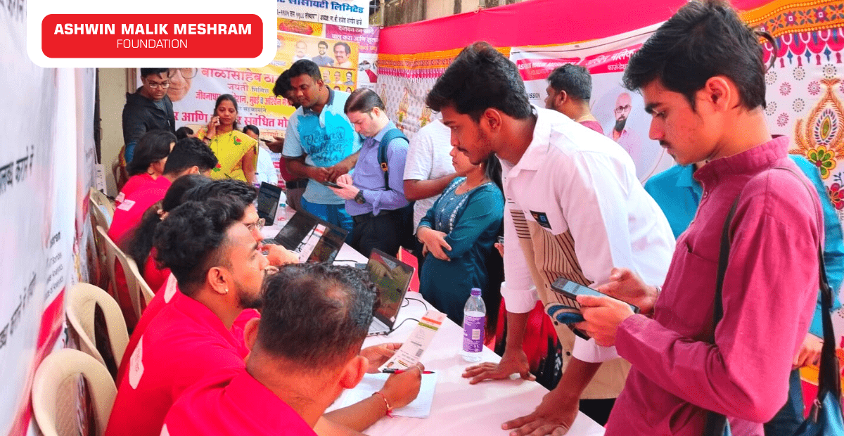 200+ youngsters registered in Employment Drive conducted at Jogeshwari (West) by Ashwin Malik Meshram Foundation.